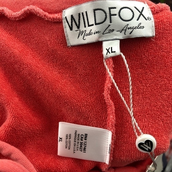 Wildfox Salmon Laced Skinny Lounge Joggers XL - Picture 8 of 8